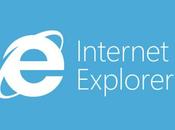 Internet Explorer avec Windows Blue