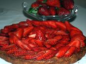 Tarte fraises ,Crèmes amandes