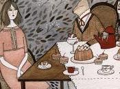 Gâteau féérique table d'Alice pays merveilles