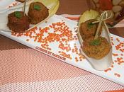 Beignets lentilles corail