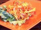 Salade mangue carotte saveur asiatique