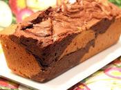 Gâteau marbré chocolat noix coco