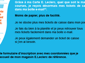 Leclerc email pour remplacer ticket caisse papier