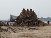 avril 2013. Thailande. Sculpture sable Nong Khai