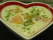 Veloute chou-fleur saumon fume