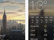 météo magnifique avec cette nouvelle Apps pour iPhone...