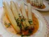 Asperges blanches beurre pomelo