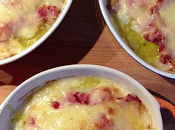Gratin d'asperges jambon