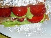 millefeuille fraises crème pistache