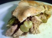 Tourte poulet, fêves pruneaux