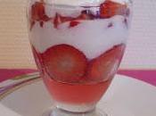 Verrine fraises mousse yaourt