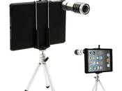 Téléobjectifs zoom avec coque pour iPad Mini, Galaxy Note