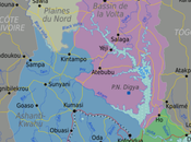 Carte régions Ghana