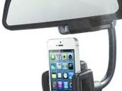 Support Voiture Universel Fixations Rétroviseur Intérieur pour Smartphone...