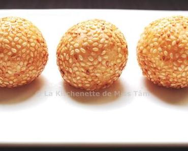 Boules de sésame aux haricots mungo (Bánh Cam / Bánh Rán)