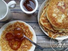 Pancakes {sans gluten/sans lactose} marmelade d’oranges amères