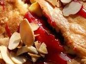 vendredi c'est retour vers futur… Gâteau tout moelleux croquant pommes, framboises amandes… parce qu'il fait beau mauvais