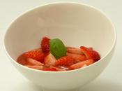 Nage fraises soupe basilic