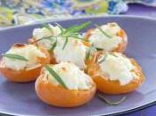 Abricots farcis mascarpone romarin