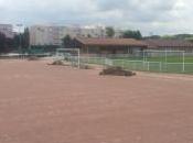 Terrain synthétique travaux commencé.