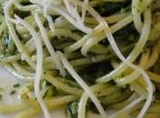 Spaghettis courgettes, sauce persil