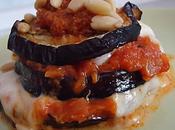 Mille feuilles d’aubergine mozzarella