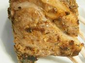 carré d’agneau mariné grillé herbes