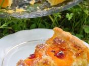 Tarte abricots, framboises coco