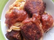 Polpettes calabraises: boulettes viande italiennes sauce tomate maison… champignons)