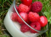 Pana cotta verveine citronnelle fruits rouges