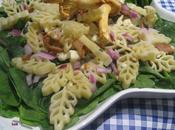 Salade pâtes chanterelles bois