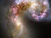 Superbe photo galaxies collision Antennes