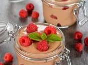 Mousse chocolat lait framboises