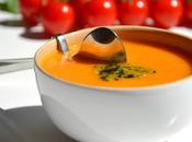Soupe froide tomates pesto basilic
