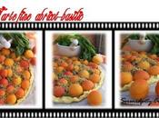 Tarte fine abricot-basilic