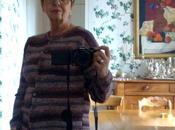 Cardigan pour femme laine imprimée chinée (taille