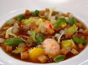 Plat Semaine Bouillabaisse froide, pommes terre, fenouil basilic.