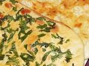 Naan fromage, coriandre l'ail