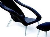 fauteuil ‘design’ transformable méridienne élégante, cuir