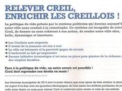 Creil-Avenir diffuse premier tract pour campagne municipales