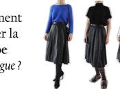 Comment porter jupe mi-longue cuir