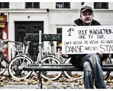Les pancartes des SDF font de l’humour pour la bonne cause