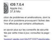7.0.4 disponible iPhone, iPad, iPod Touch