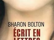 Écrit lettres sang, Sharon Bolton