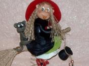 Sorcière suspendre porcelaine froide