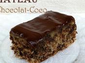 Gâteau moelleux chocolat noix coco sans farine gluten