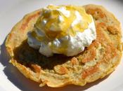 Pancakes farine caroube, yaourt Grecque