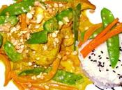 Curry doux poulet légumes croquants
