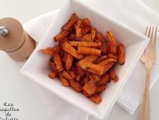 Frites patates douces cuites four, épicées paprika