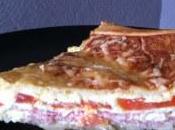recette ultra simple bonne) tarte bacon-tomate